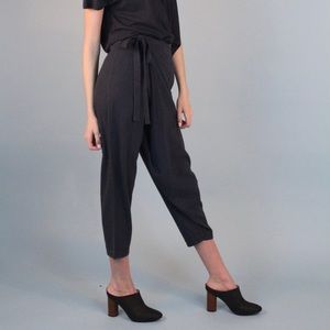 Raw silk sarong pants